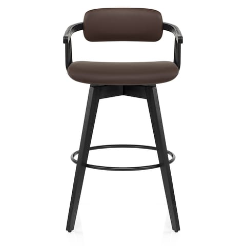 Electra Real Leather Stool Brown