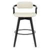 Electra Real Leather Stool Cream