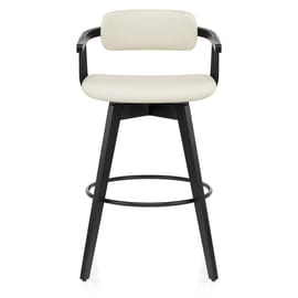 Electra Real Leather Stool Cream