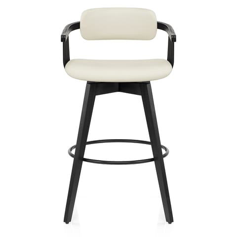 Electra Real Leather Stool Cream