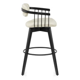Electra Real Leather Stool Cream