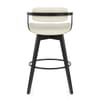 Electra Real Leather Stool Cream