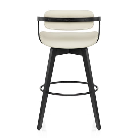 Electra Real Leather Stool Cream