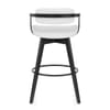 Electra Real Leather Stool White