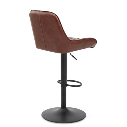 Mustang Gas Lift Bar Stool Antique Brown