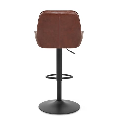 Mustang Gas Lift Bar Stool Antique Brown