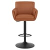 Rome Real Leather Gas Lift Stool Tan