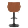 Rome Real Leather Gas Lift Stool Tan