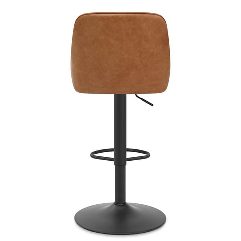 Melbourne Real Leather Stool Antique Brown