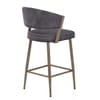 Lusso Bar Stool Black Velvet