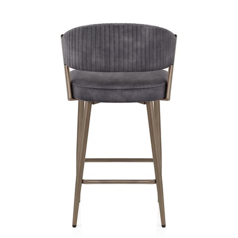 Lusso Bar Stool Black Velvet