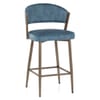 Lusso Bar Stool Blue Velvet