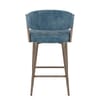 Lusso Bar Stool Blue Velvet