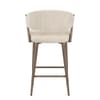 Lusso Bar Stool Cream Velvet