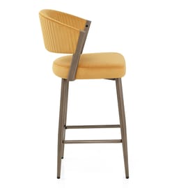Lusso Bar Stool Gold Velvet