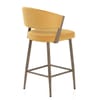 Lusso Bar Stool Gold Velvet