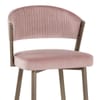 Lusso Bar Stool Pink Velvet