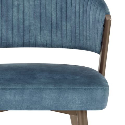 Lusso Dining Chair Blue Velvet