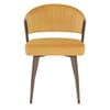 Lusso Dining Chair Gold Velvet