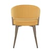 Lusso Dining Chair Gold Velvet