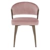Lusso Dining Chair Pink Velvet