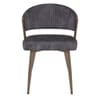 Lusso Dining Chair Black Velvet