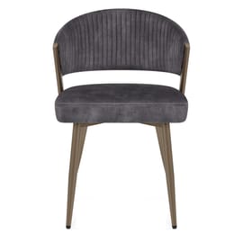 Lusso Dining Chair Black Velvet