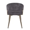 Lusso Dining Chair Black Velvet