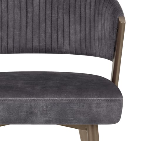 Lusso Dining Chair Black Velvet