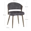 Lusso Dining Chair Black Velvet