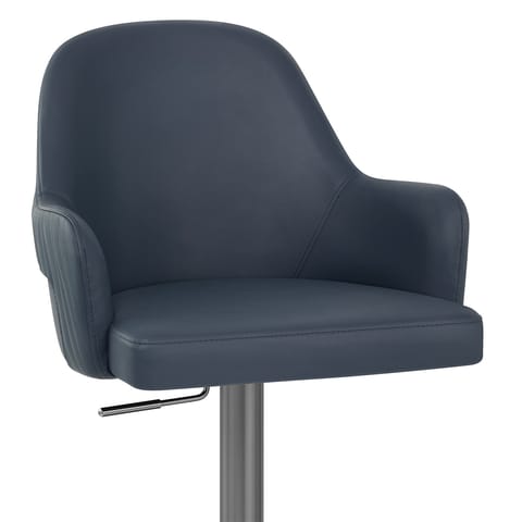 Antonia Graphite Stool Navy Blue