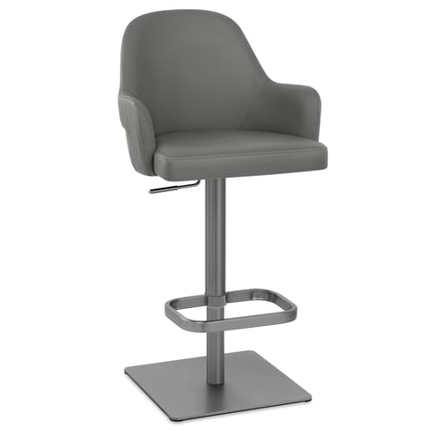 Antonia Graphite Stool Dark Grey