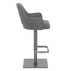 Antonia Graphite Stool Dark Grey