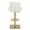 Olivia Gold Bar Stool Ivory