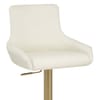 Olivia Gold Bar Stool Ivory