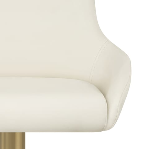 Olivia Gold Bar Stool Ivory