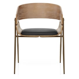 Nevada Antique Oak Chair Black