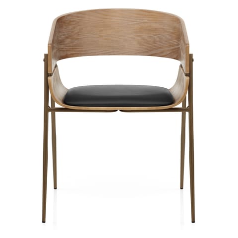 Nevada Antique Oak Chair Black