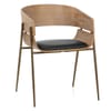 Nevada Antique Oak Chair Black