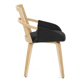 Cleveland Dining Chair Black Fabric