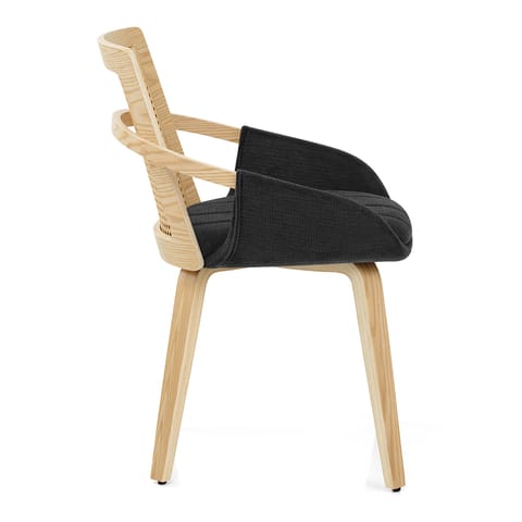 Cleveland Dining Chair Black Fabric