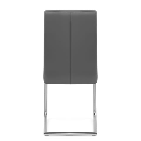 Lancaster Dining Chair Grey Leather