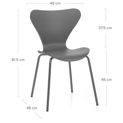 Candy Chair Grey Dimensions