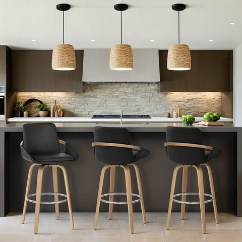 Ohio Bar Stool Black