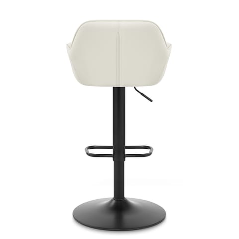 Sol Real Leather Bar Stool Cream
