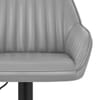 Sol Real Leather Bar Stool Grey