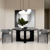 Gigi Chair & Cushion Grey Fabric
