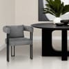 Gigi Chair & Cushion Grey Fabric