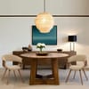 Grafton Dining Chair Walnut & Beige