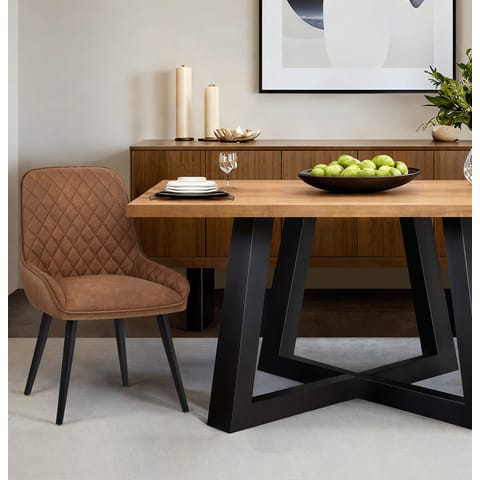 Azure Dining Chair Tan